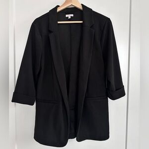 Maurice’s Black 3/4 Length Sleeve Blazer Size XL